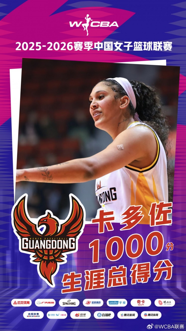 开云体育网址-心・里程碑！坎贝奇成WCBA第5位300盖帽球员 卡多佐得分破1000分